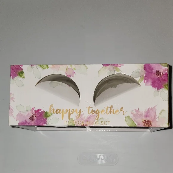 Happy Together Ceramic Mug 2pc Set - Picture 2 of 6